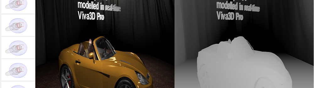 Viva3D render of CAD car model